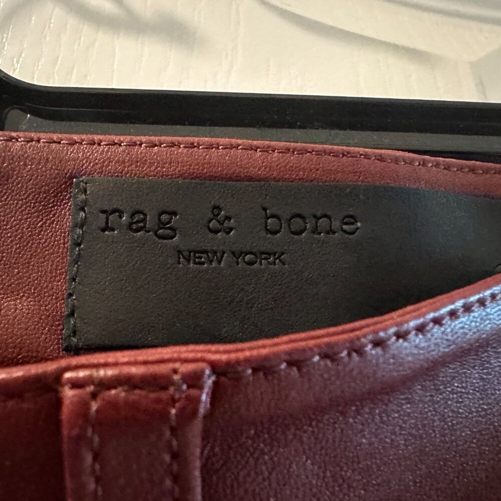 Rag n Bone Leather Pants Reddish-Brown size 32 - Picture 7 of 11